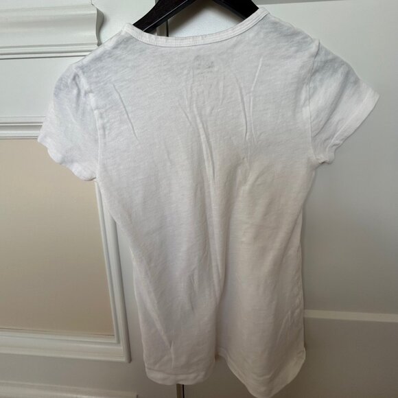 J.Crew Women's White Painter Short Sleeve Tee XS - Picture 2 of 3